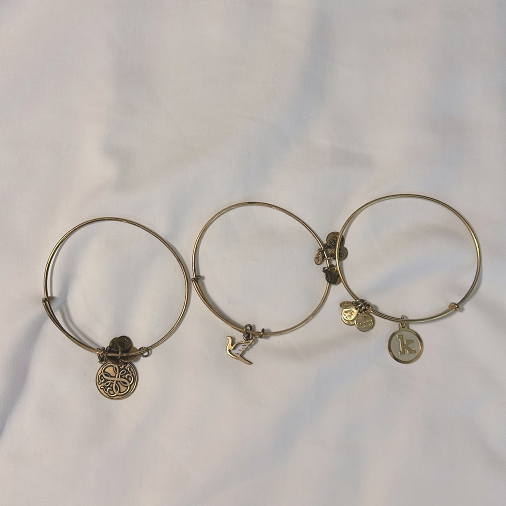 3 Alex & Ani bracelets